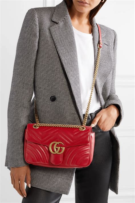 gucci red bag|gucci marmont shoulder bag red.